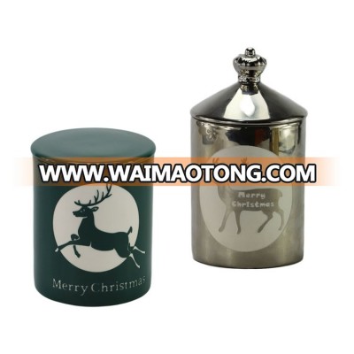 Aroma luxury candle jars ceramic jar with lid for customized fragrance soy candle