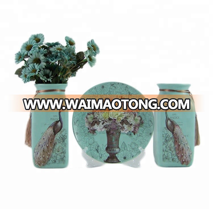 Porcelain vase cheap home decoration use custom ceramic flower vase with different design