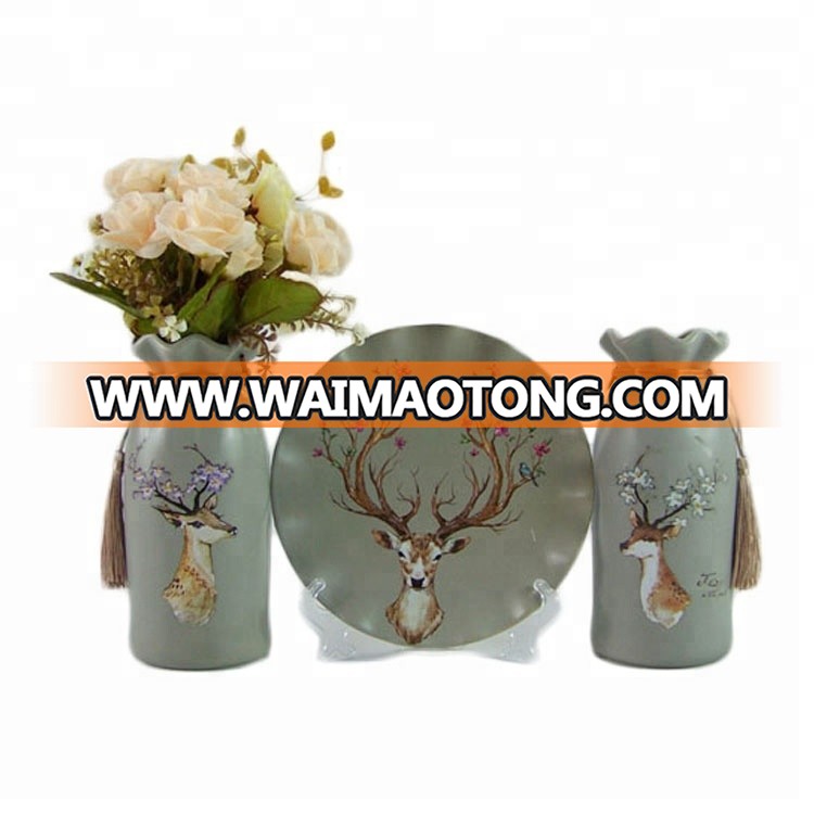 Good quality decorative custom ceramic porcelain vases wholesale