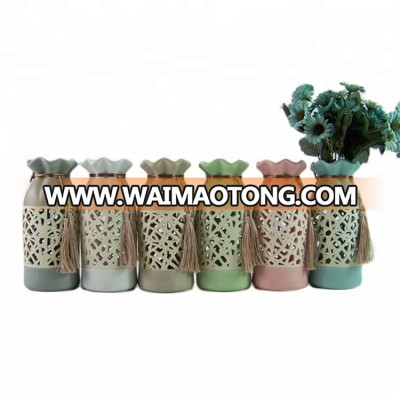 Wholesale custom modern ceramic decoration vases with different styles